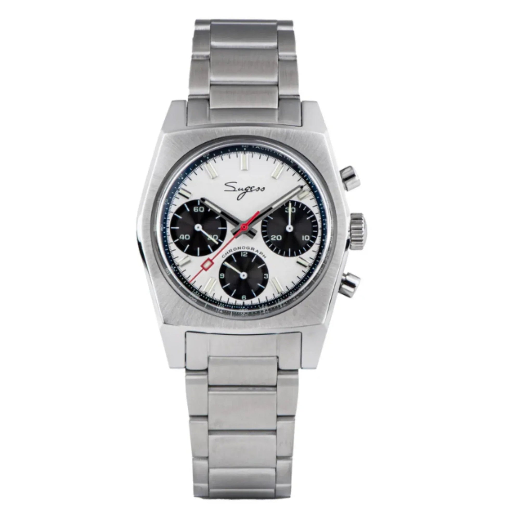 Sugess Chrono Heritage S419 Chronograph Panda Dial - DREAM WATCHES