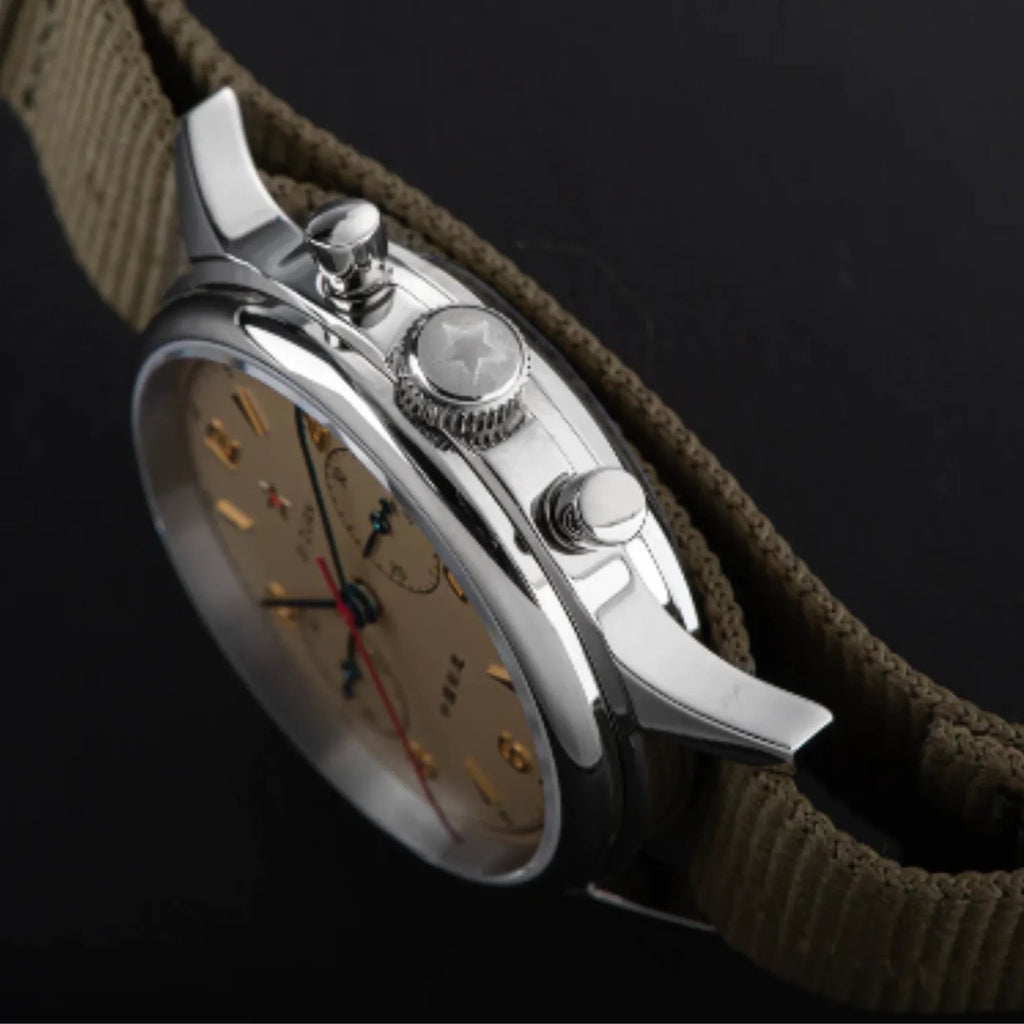 Sugess Chrono Heritage Seagull 1963 Movement Sapphire Crystal 38mm With Swan Neck Regulator - DREAM WATCHES