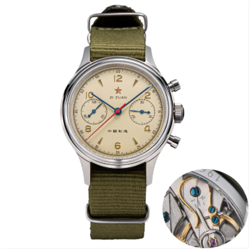 Sugess Chrono Heritage Seagull 1963 Movement Sapphire Crystal 38mm With Swan Neck Regulator - DREAM WATCHES