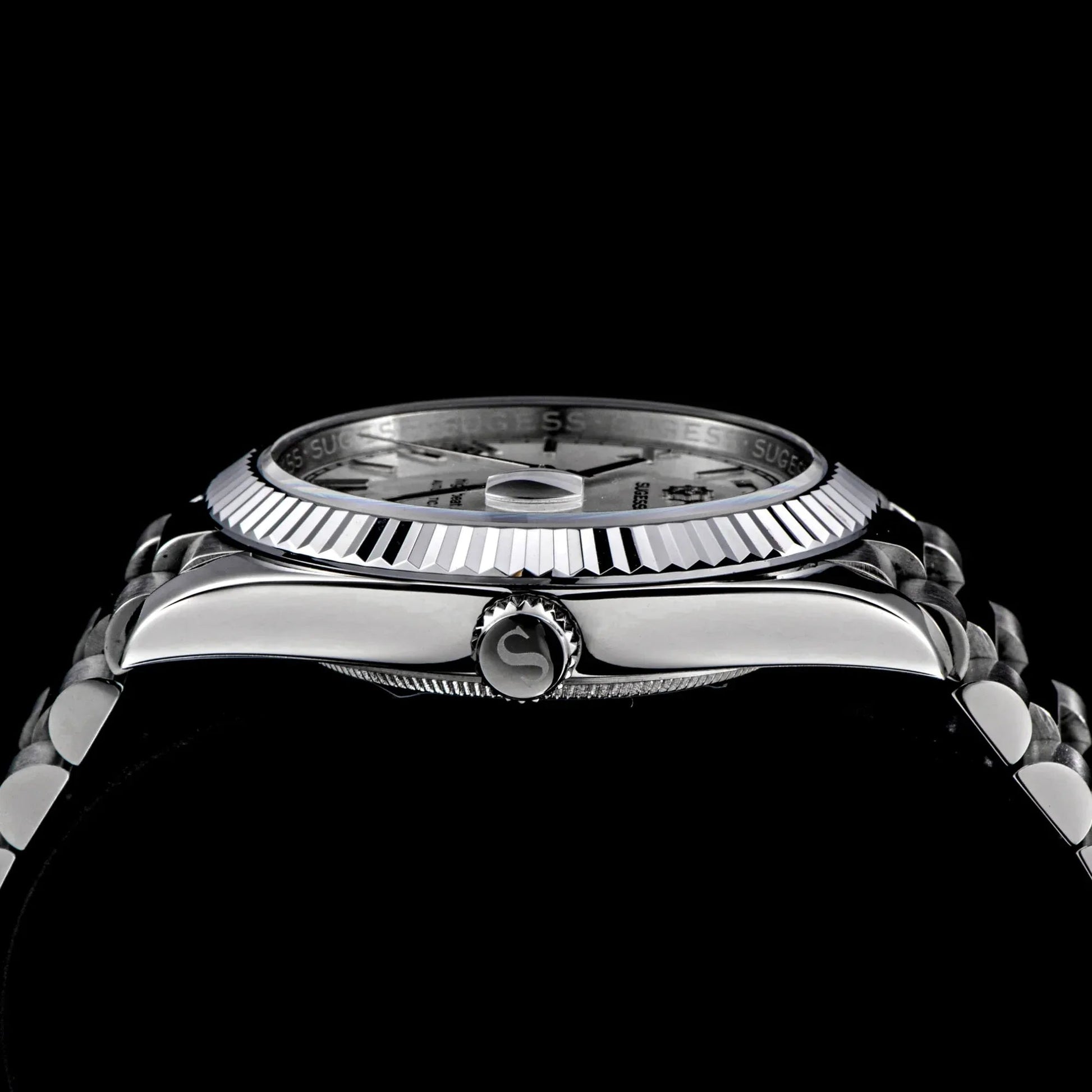 Sugess Heritage 433 DD Date and Day Display Stainless-Steel - White Dial - DREAM WATCHES