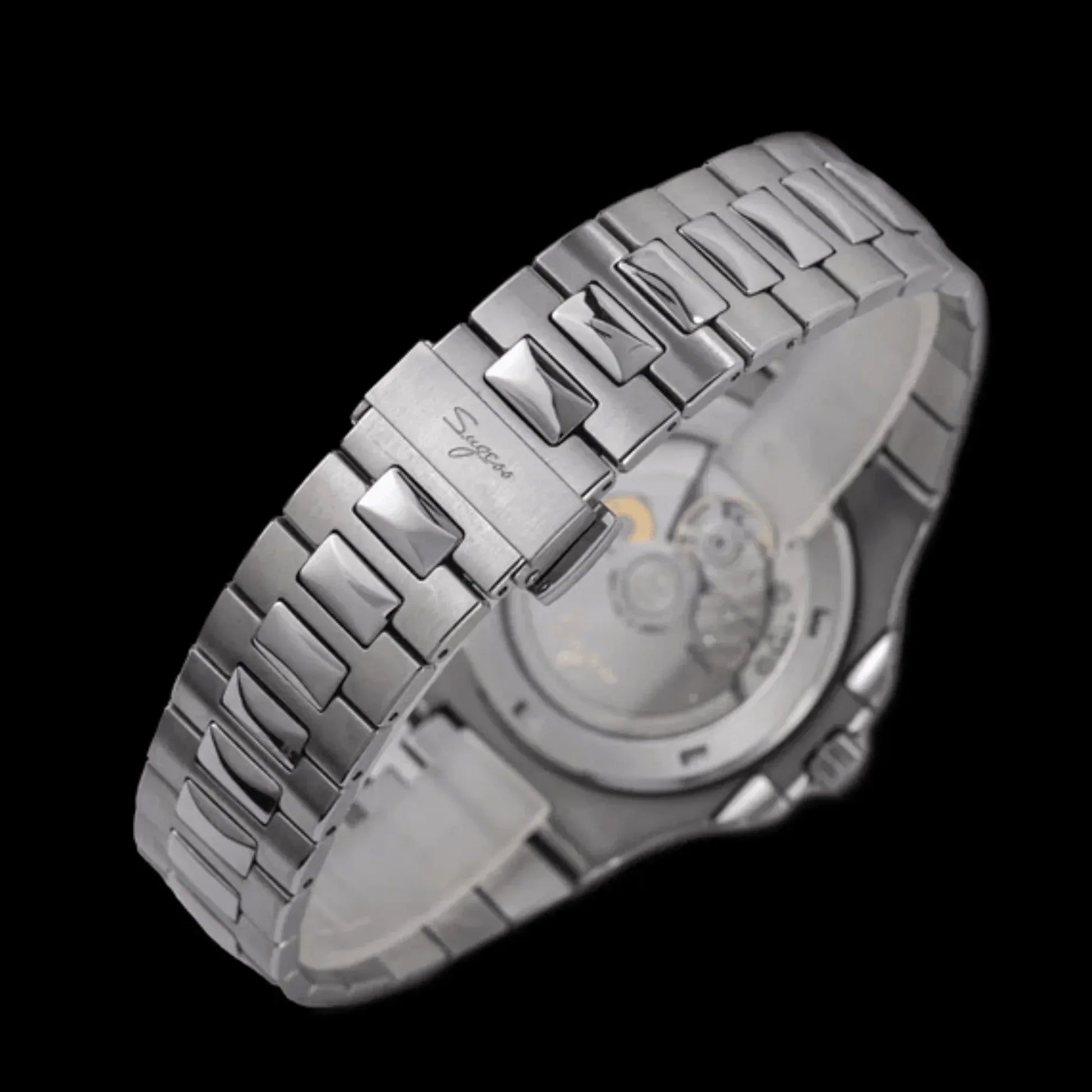 SUGESS Heritage S466 PP Octagonal Day Display Light Blue Mother of Pearl Dial Stainless-Steel Automatic - DREAM WATCHES
