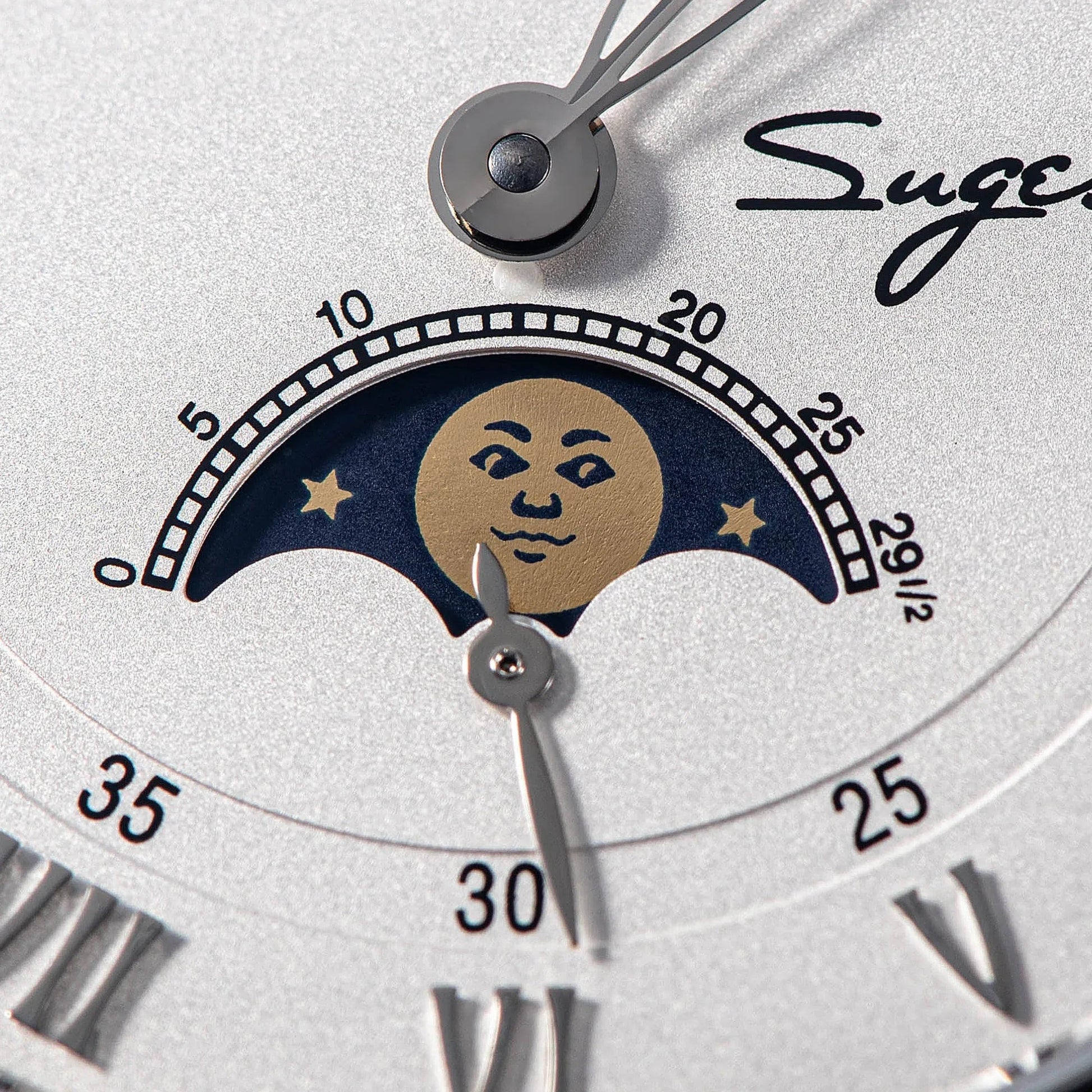 Sugess MoonPhase Master 437 Moon Phase Automatic Rose Gold - White Dial - DREAM WATCHES