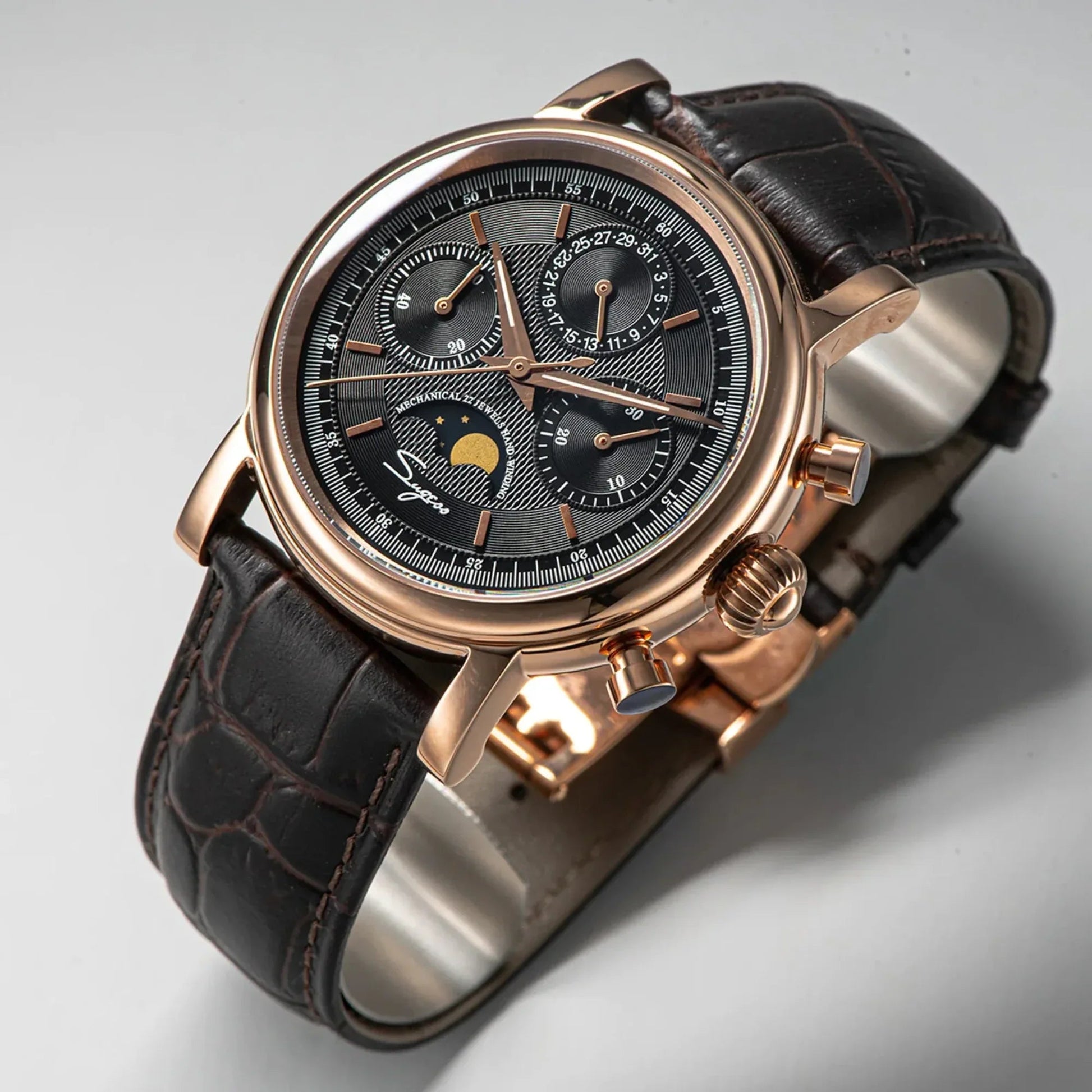 Sugess MoonPhase Master SU1908GZ S394 - Bronze - DREAM WATCHES