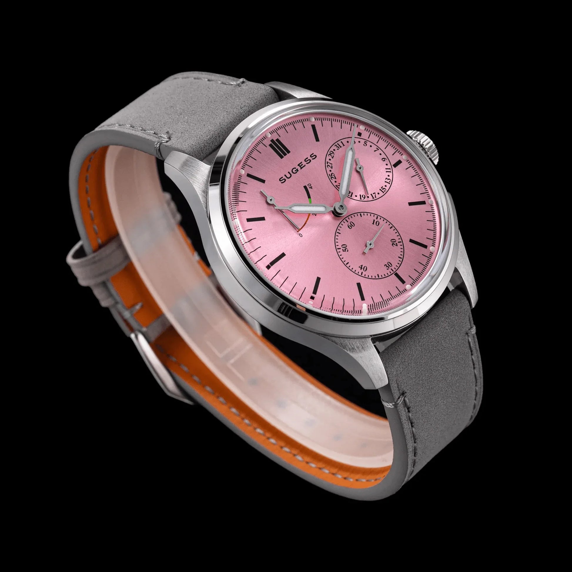 Sugess S458 Pink Dial Stainless-Steel Automatic - DREAM WATCHES