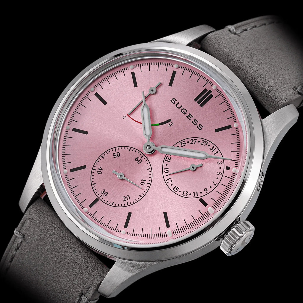 Sugess S458 Pink Dial Stainless-Steel Automatic - DREAM WATCHES