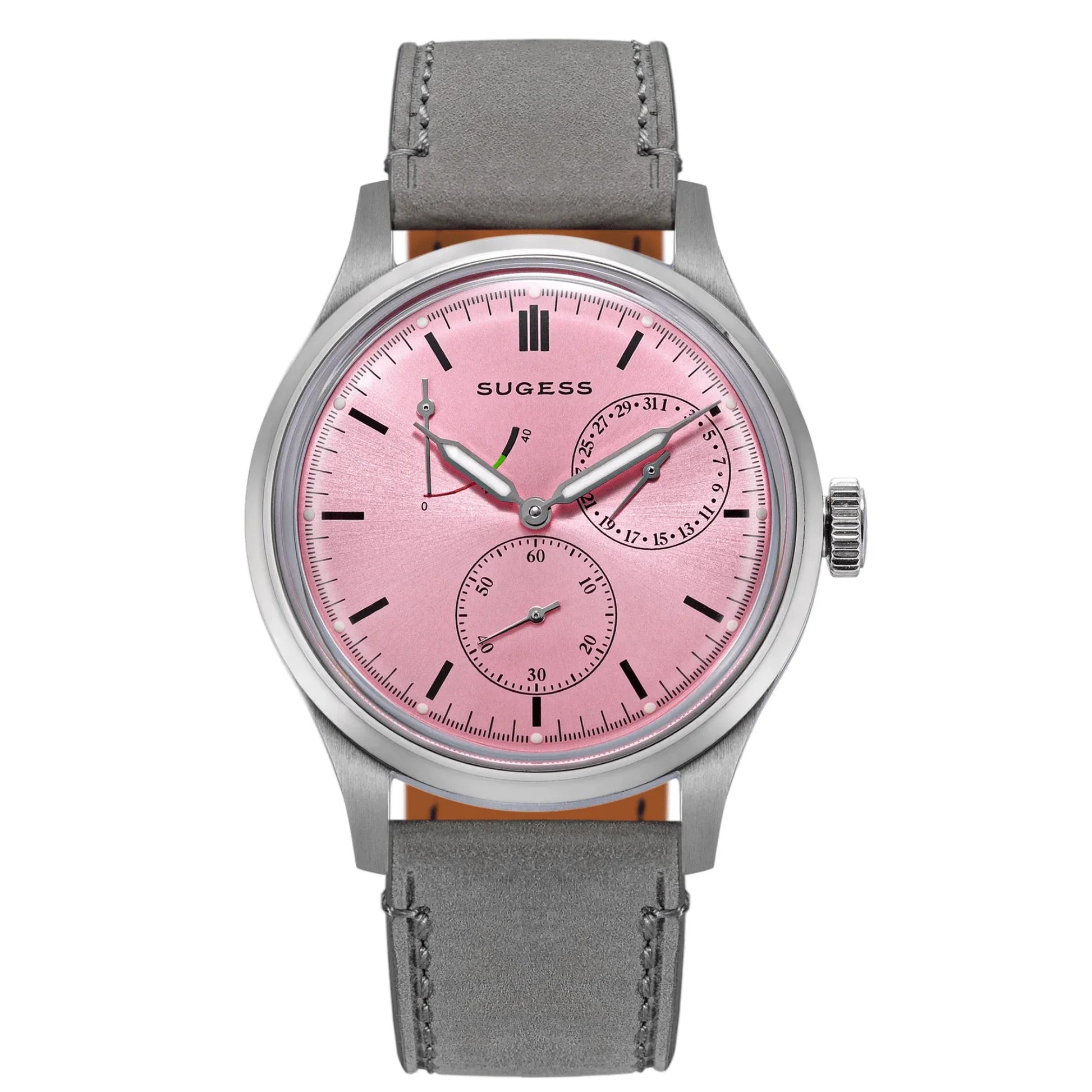 Sugess S458 Pink Dial Stainless-Steel Automatic - DREAM WATCHES