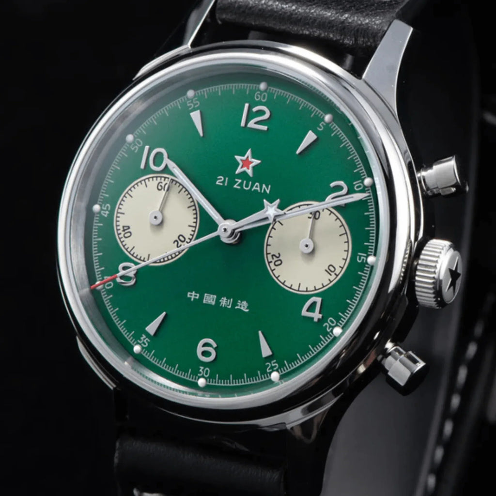 Sugess Seagull Movement Watch SU1963G 1963 38mm Green Dial - DREAM WATCHES