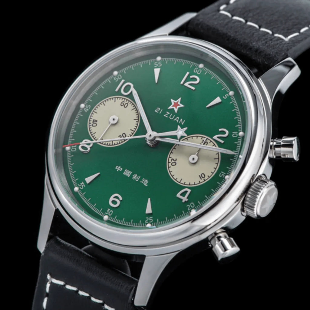 Sugess Seagull Movement Watch SU1963G 1963 38mm Green Dial - DREAM WATCHES