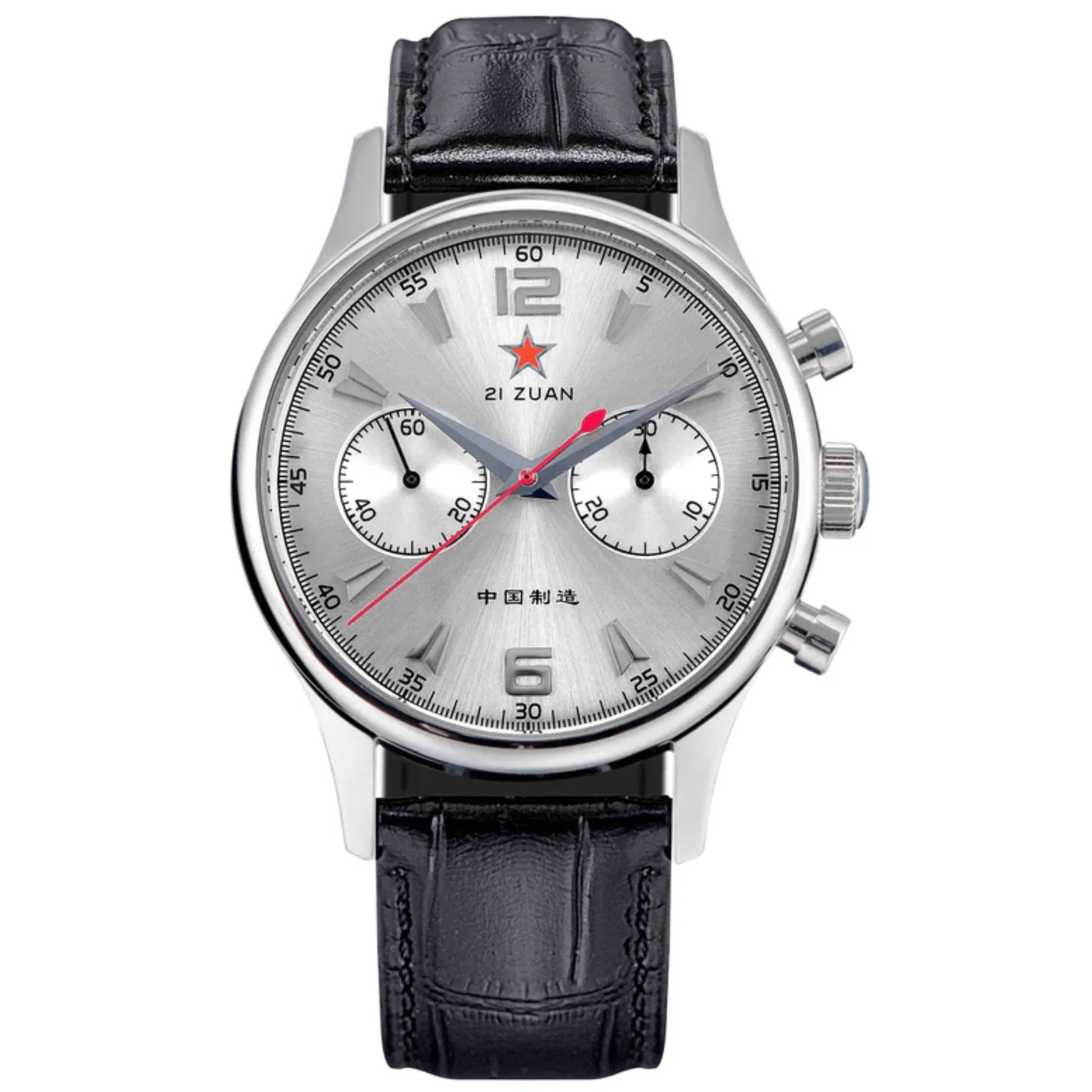 Sugess Seagull Movement Watch SU1963S 1963 40mm Silver Dial Swan Neck Regulator - DREAM WATCHES