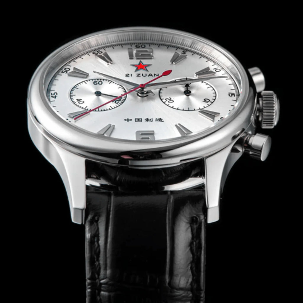 Sugess Seagull Movement Watch SU1963S 1963 40mm Silver Dial Swan Neck Regulator - DREAM WATCHES