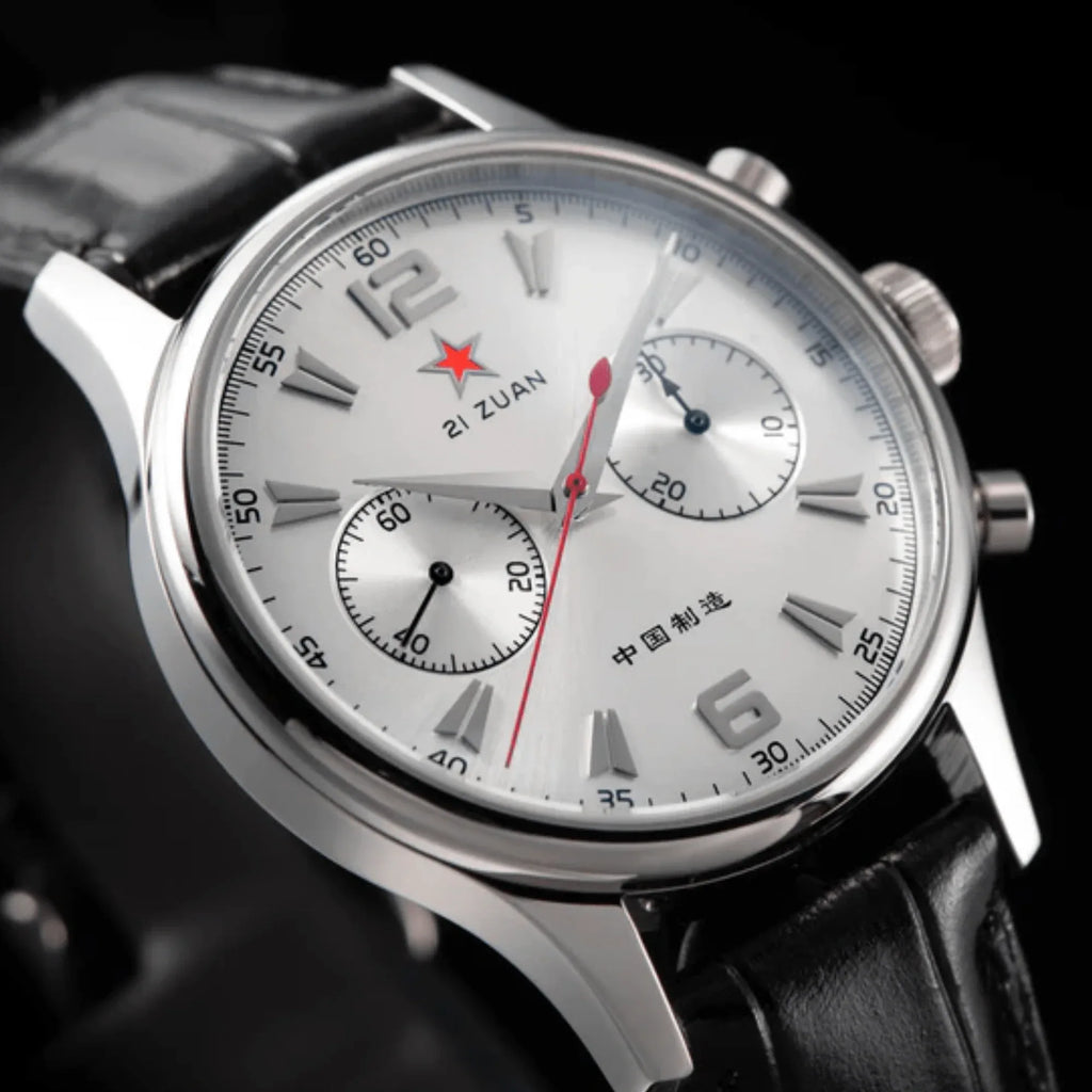Sugess Seagull Movement Watch SU1963S 1963 40mm Silver Dial Swan Neck Regulator - DREAM WATCHES