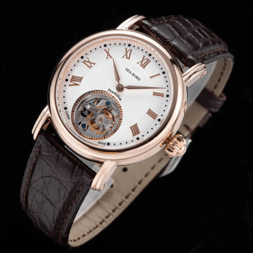 Sugess Seakors Tourbillon SE8000GW Rose Gold Case - DREAM WATCHES