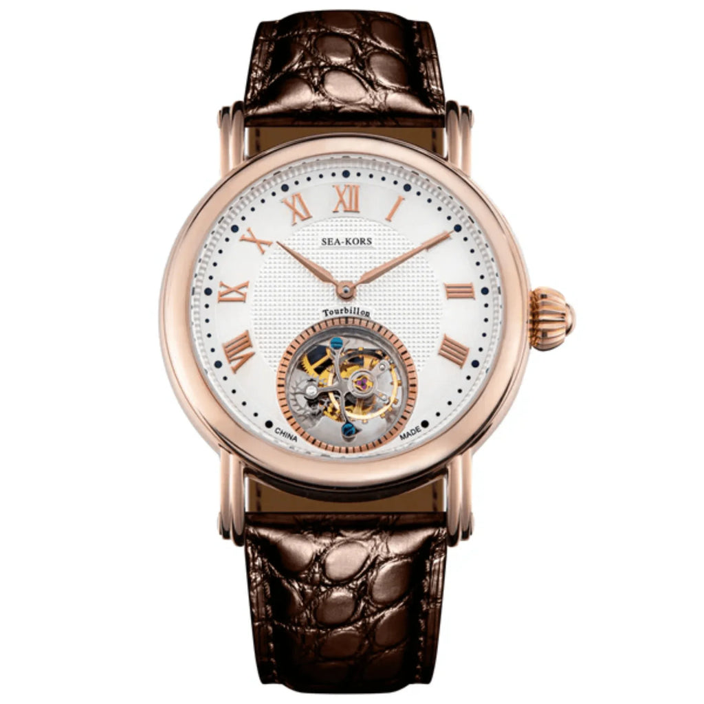 Sugess Seakors Tourbillon SE8000GW Rose Gold Case - DREAM WATCHES