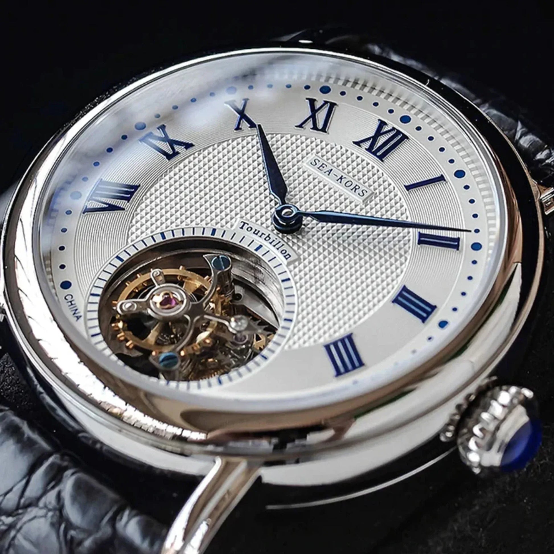 Sugess Seakors Tourbillon SE8000SW Blue Indices - DREAM WATCHES