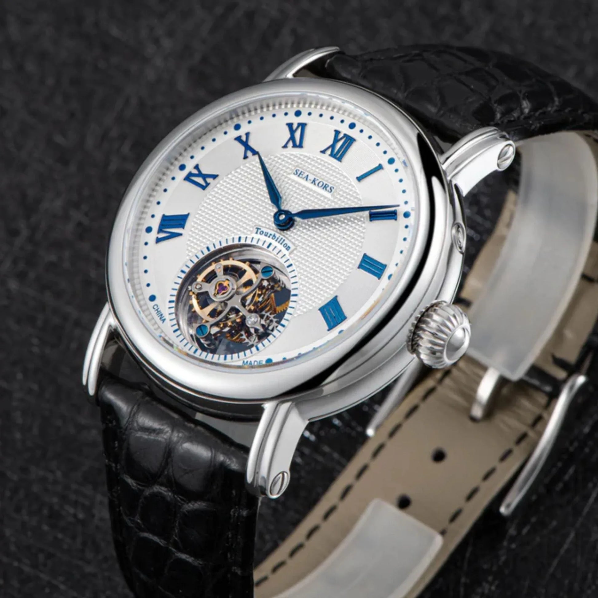 Sugess Seakors Tourbillon SE8000SW Blue Indices - DREAM WATCHES