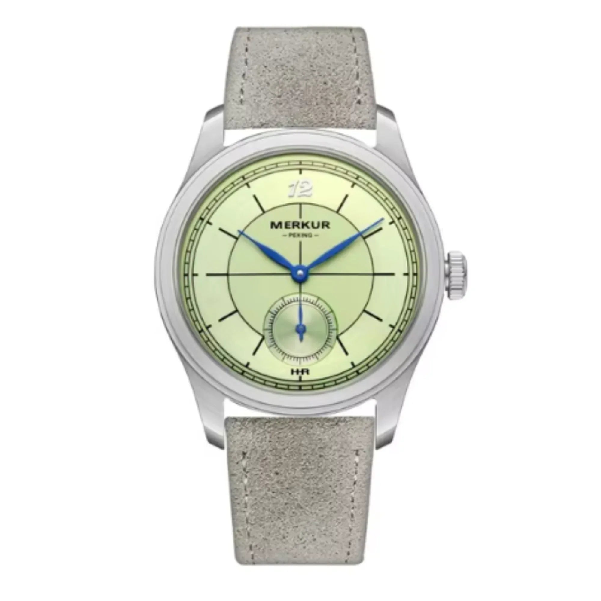 The New Business LEVEE Series Manual Chorded Watch Cross Line Dial Dial Retro with Small Seconds - Pista - DREAM WATCHES