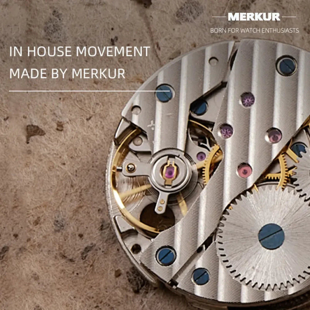 The New Business LEVEE Series Manual Chorded Watch Cross Line Dial Retro with Small Seconds - Salmon - DREAM WATCHES