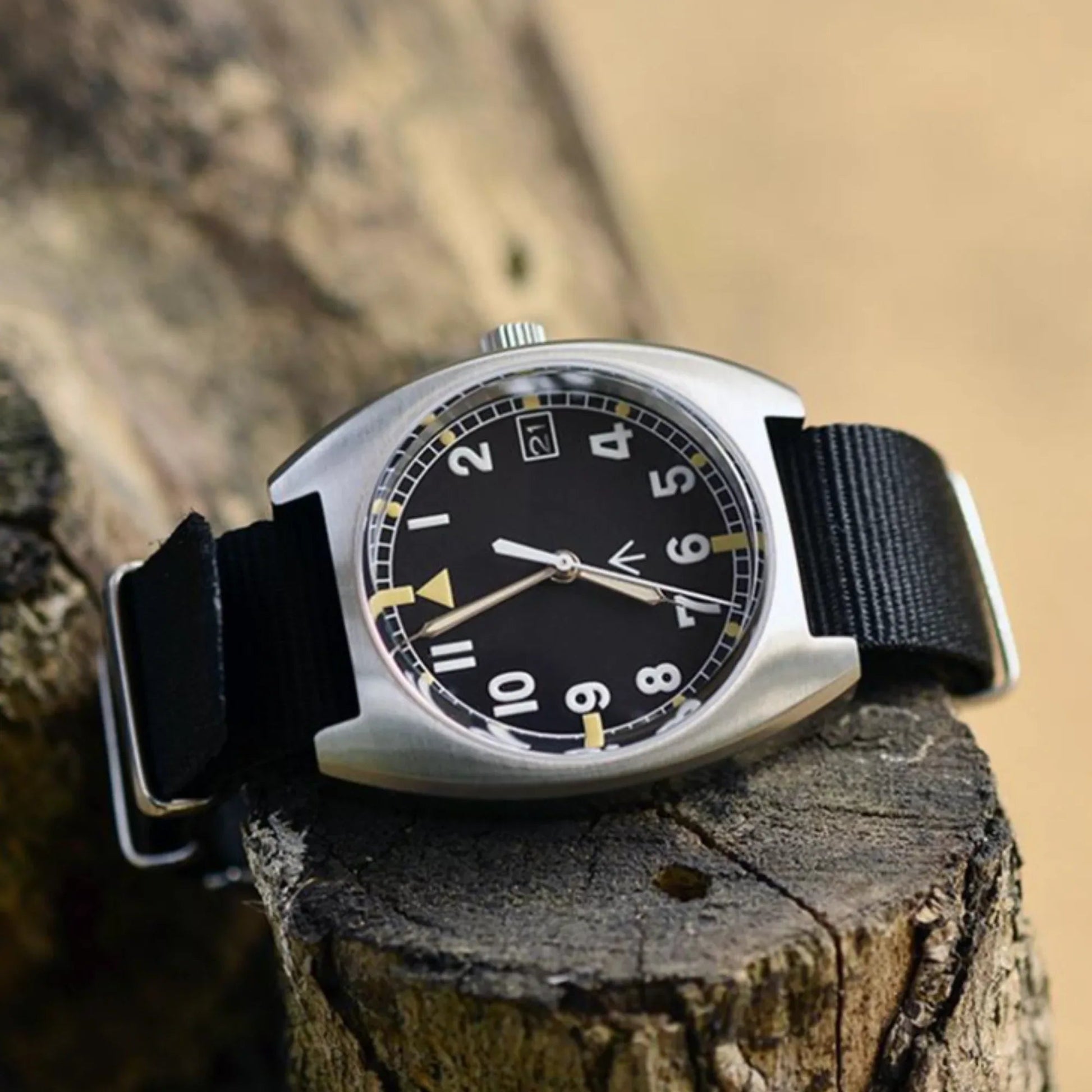 Tonneau W10 Pilot Calendar Military Watch S2001 - DREAM WATCHES