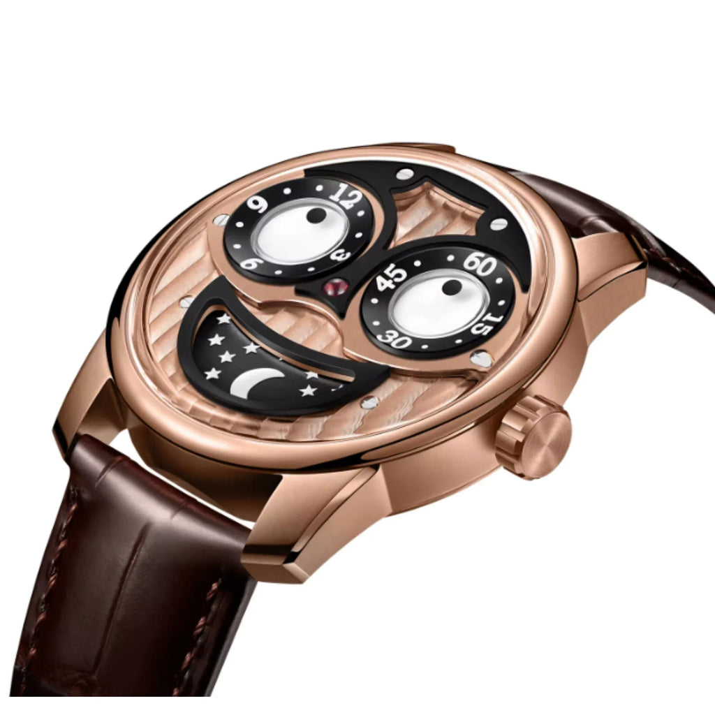 Unique Joker Watch with Seiko automatic movement Stainless Steel See-through Bottom Watch - Golden - DREAM WATCHES