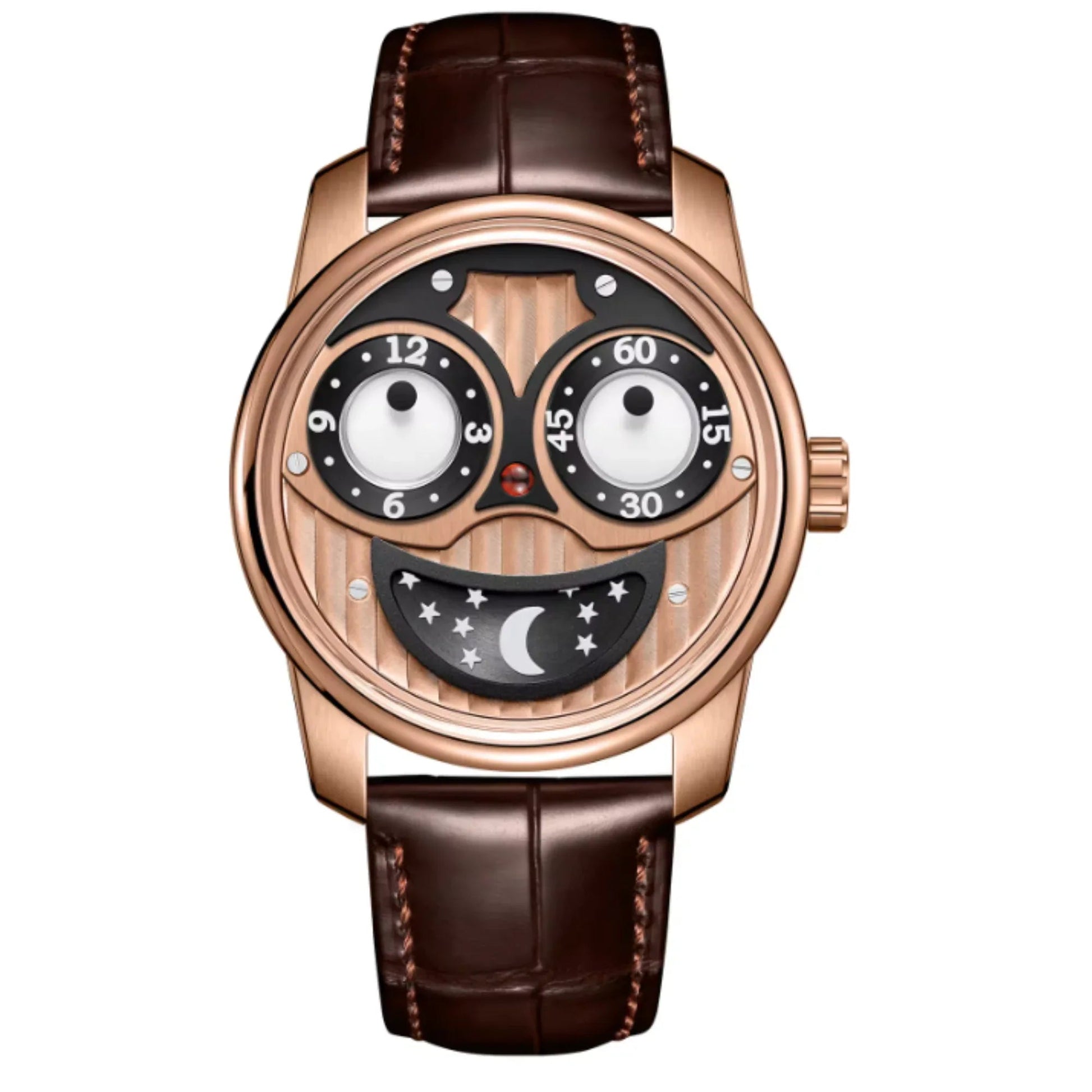 Unique Joker Watch with Seiko automatic movement Stainless Steel See-through Bottom Watch - Golden - DREAM WATCHES