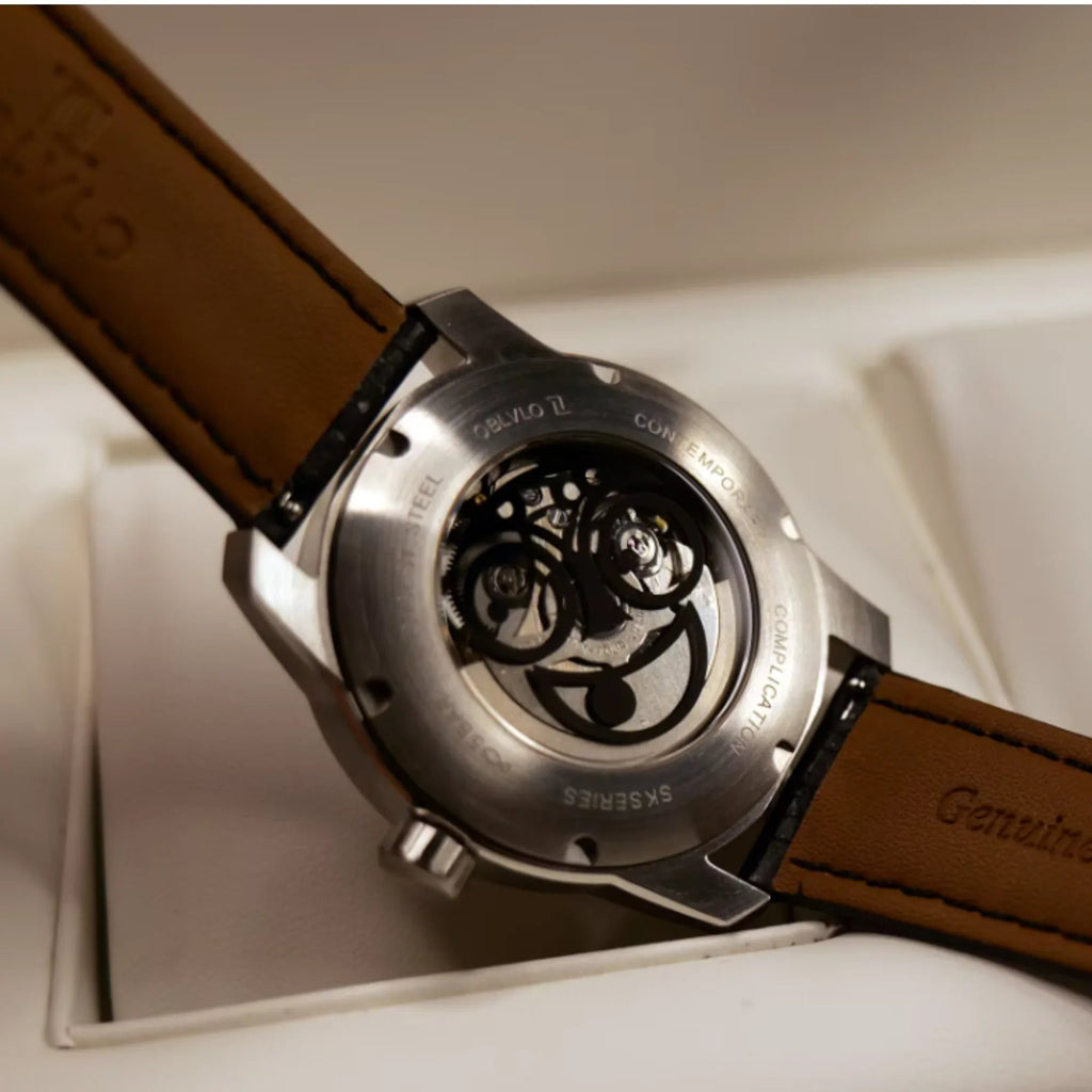 Unique Joker Watch with Seiko automatic movement Stainless Steel See-through Bottom Watch - Silver - DREAM WATCHES
