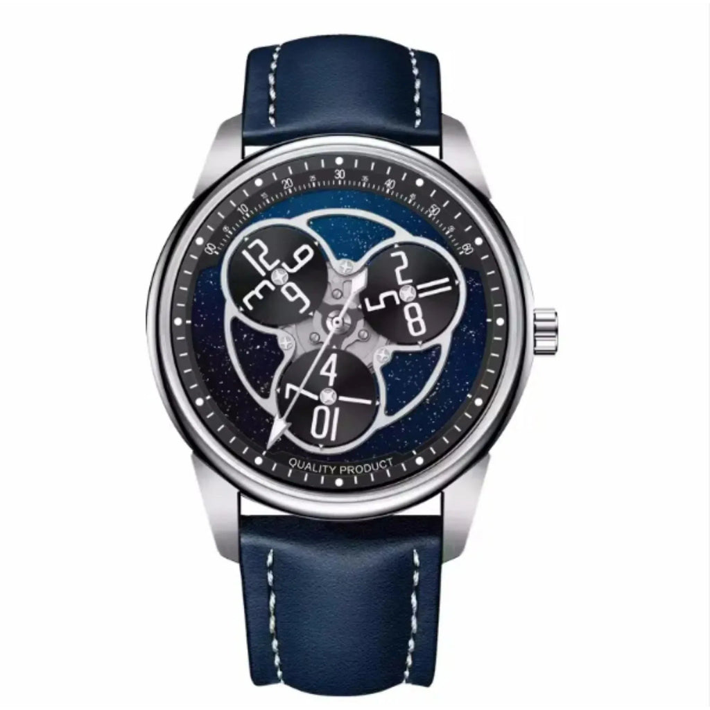 Unique Wandering hours Movement Stainless steel luminous mens Luxury Watch - DREAM WATCHES