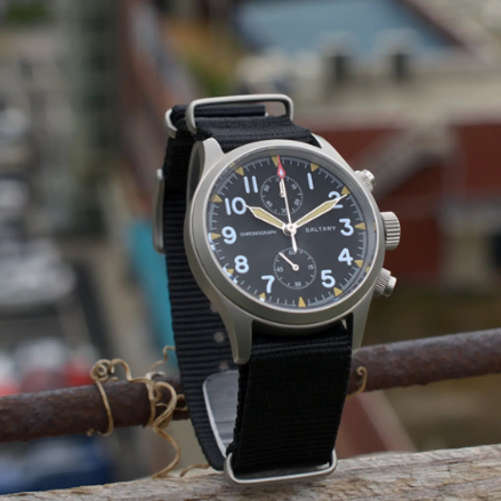 Vintage Military Style Quartz Chronograph Watch S5033 - DREAM WATCHES
