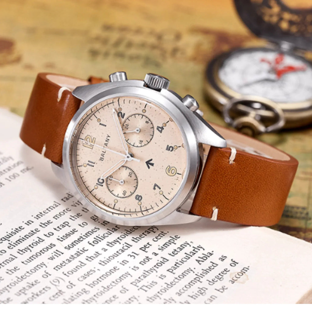 Vintage RAF 6BB Homage Military Chronograph Watch S5044 - DREAM WATCHES