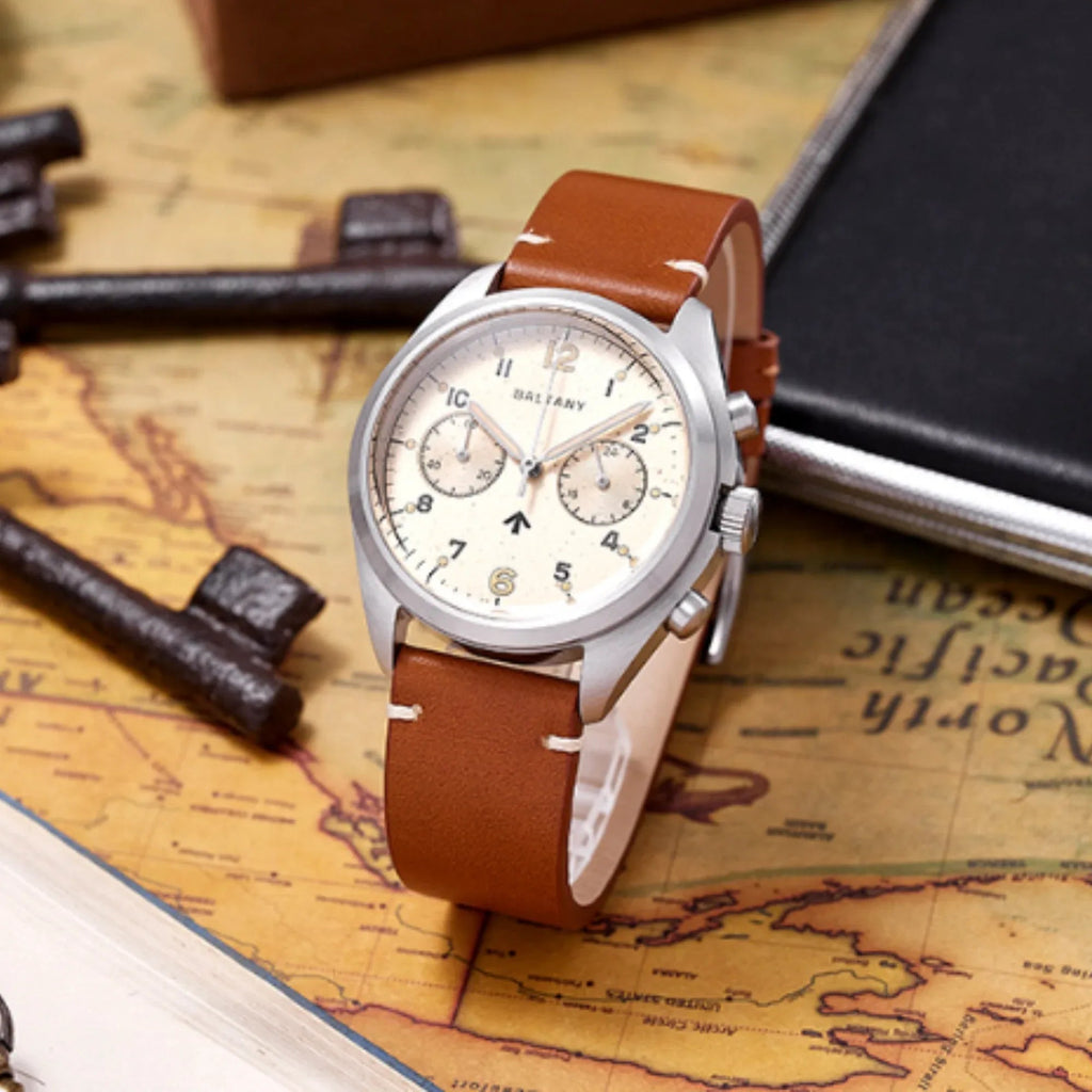 Vintage RAF 6BB Homage Military Chronograph Watch S5044 - DREAM WATCHES