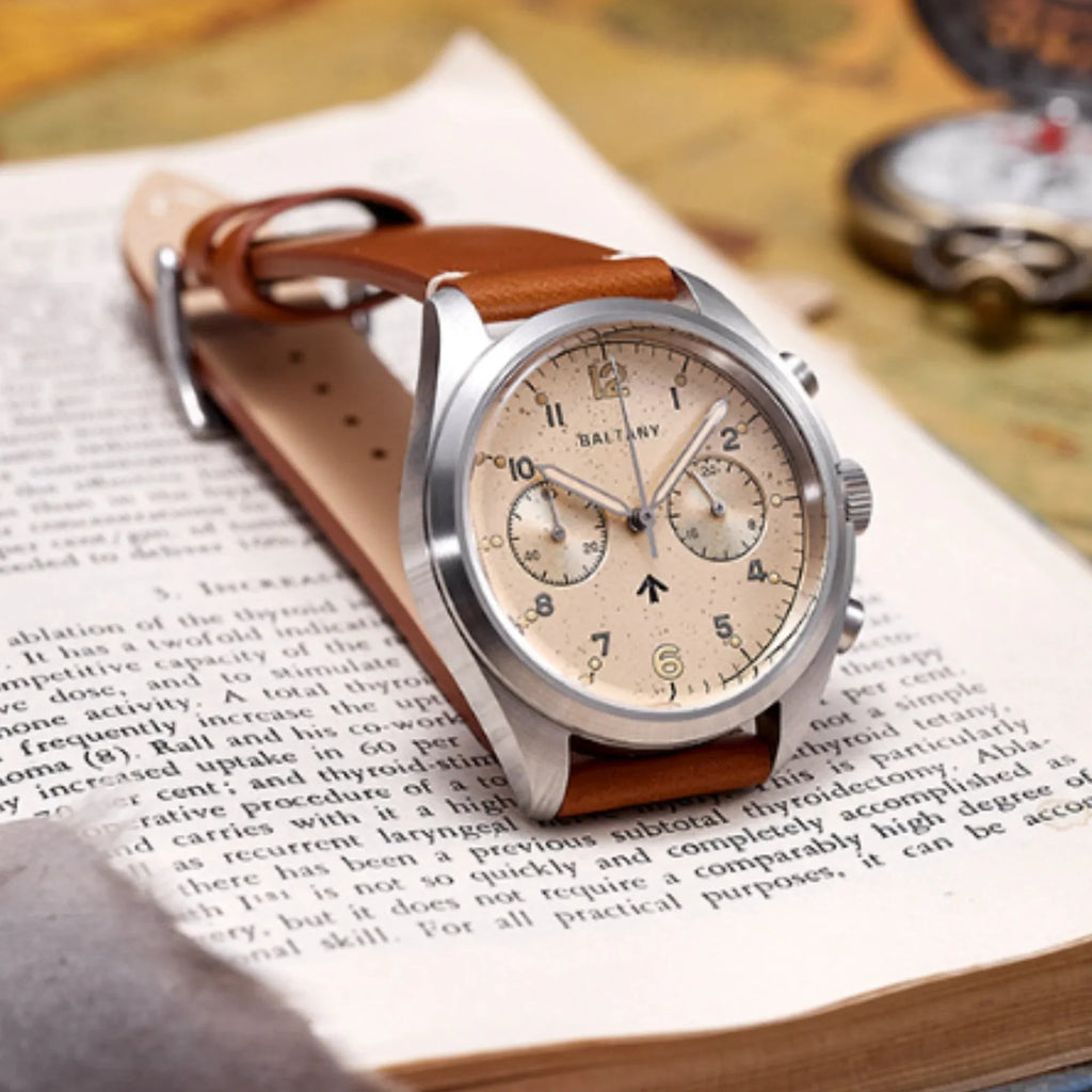Vintage RAF 6BB Homage Military Chronograph Watch S5044 - DREAM WATCHES
