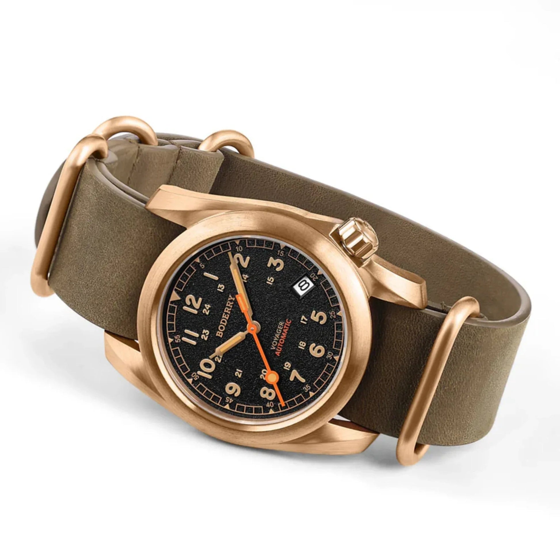VOYAGER - 100M Waterproof Bronze Automatic Field Watch | Black - DREAM WATCHES