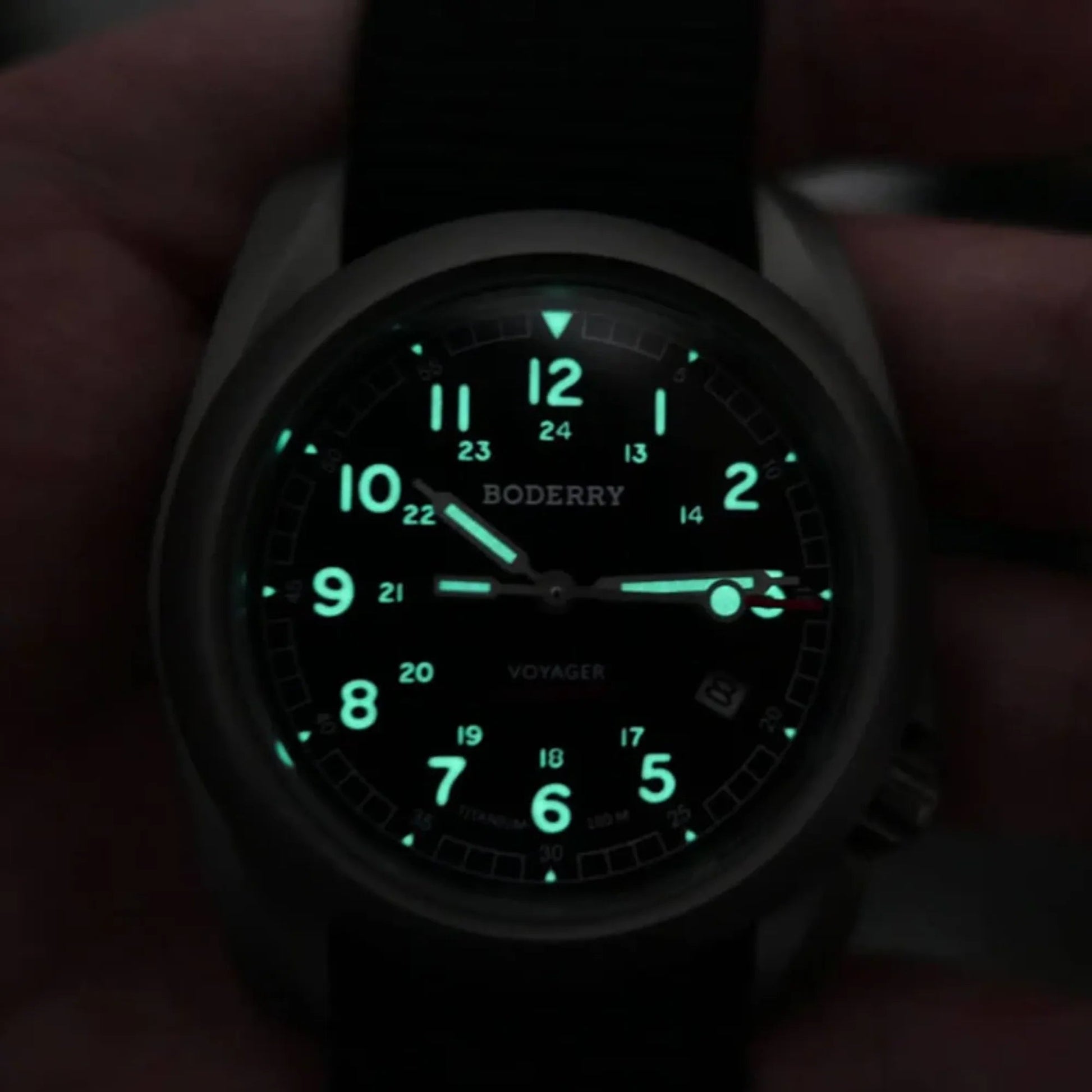 VOYAGER - 100M Waterproof Titanium Automatic Field Watch | Black - DREAM WATCHES