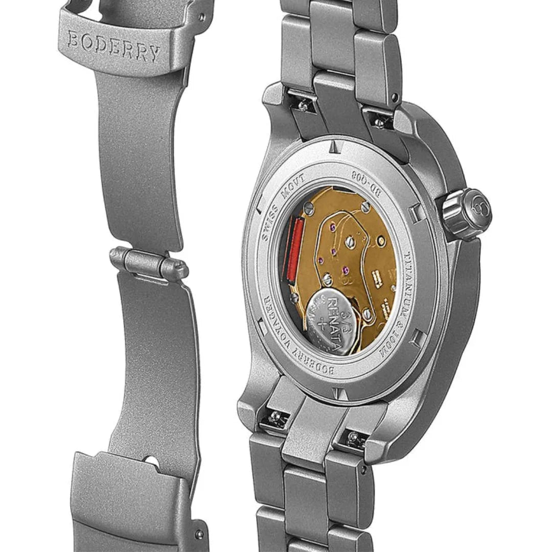 VOYAGER 38 - 100M Waterproof Titanium Field Watch | Black - DREAM WATCHES