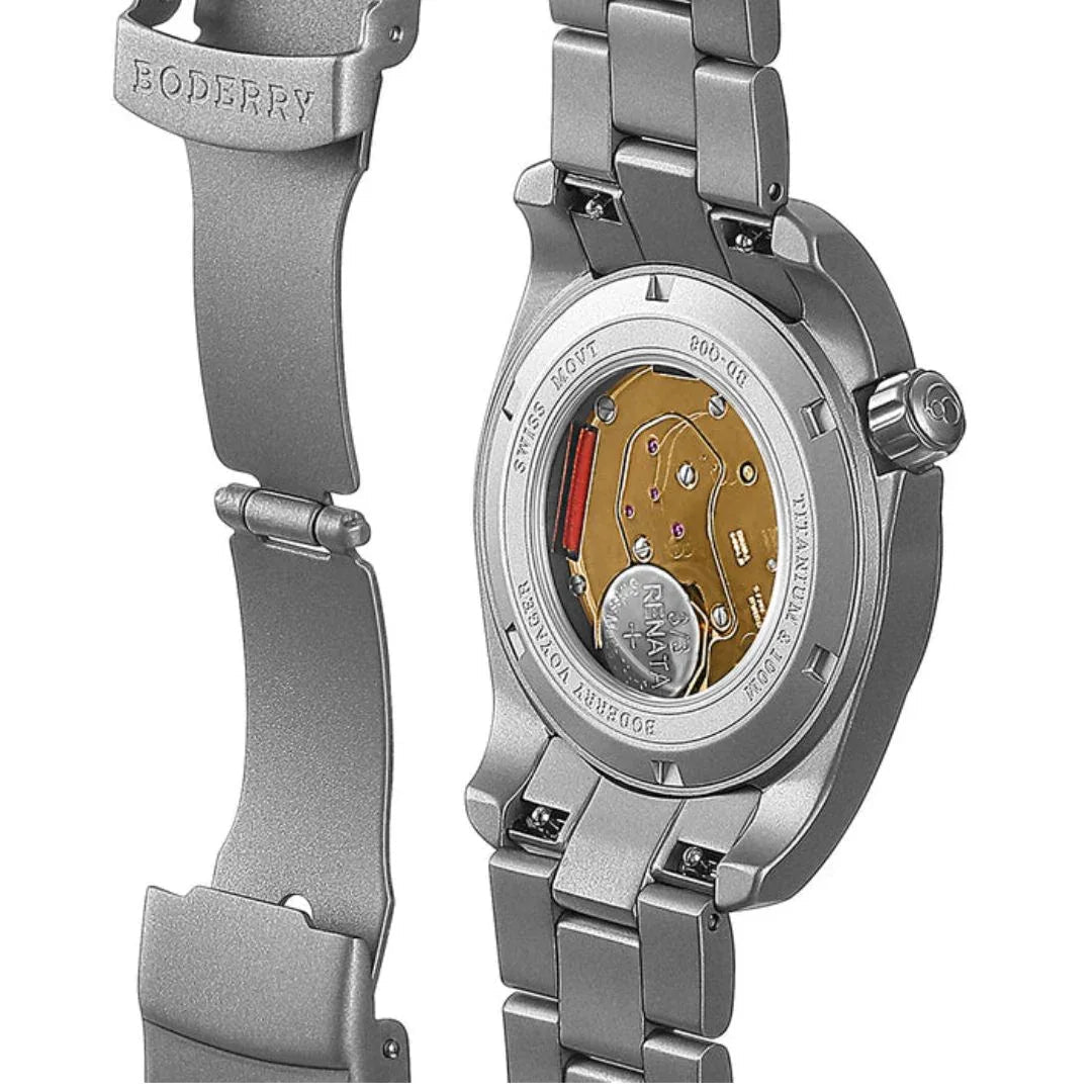 VOYAGER 38 - 100M Waterproof Titanium Field Watch | Green - DREAM WATCHES