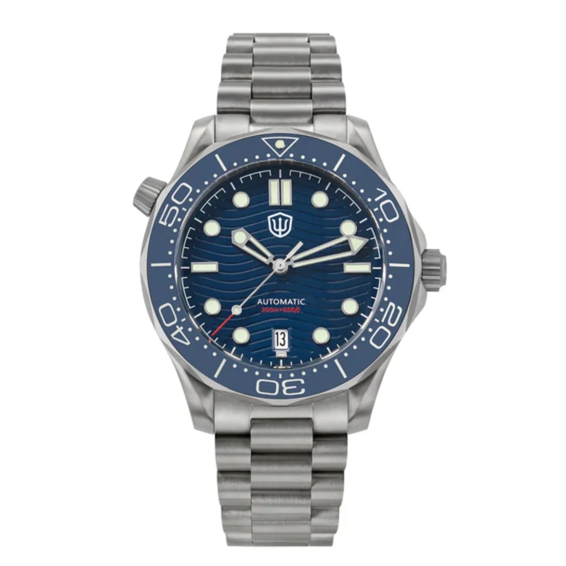 Watchdives WD007 Titanium NTTD Dive Watch - Titanium Bracelet - DREAM WATCHES