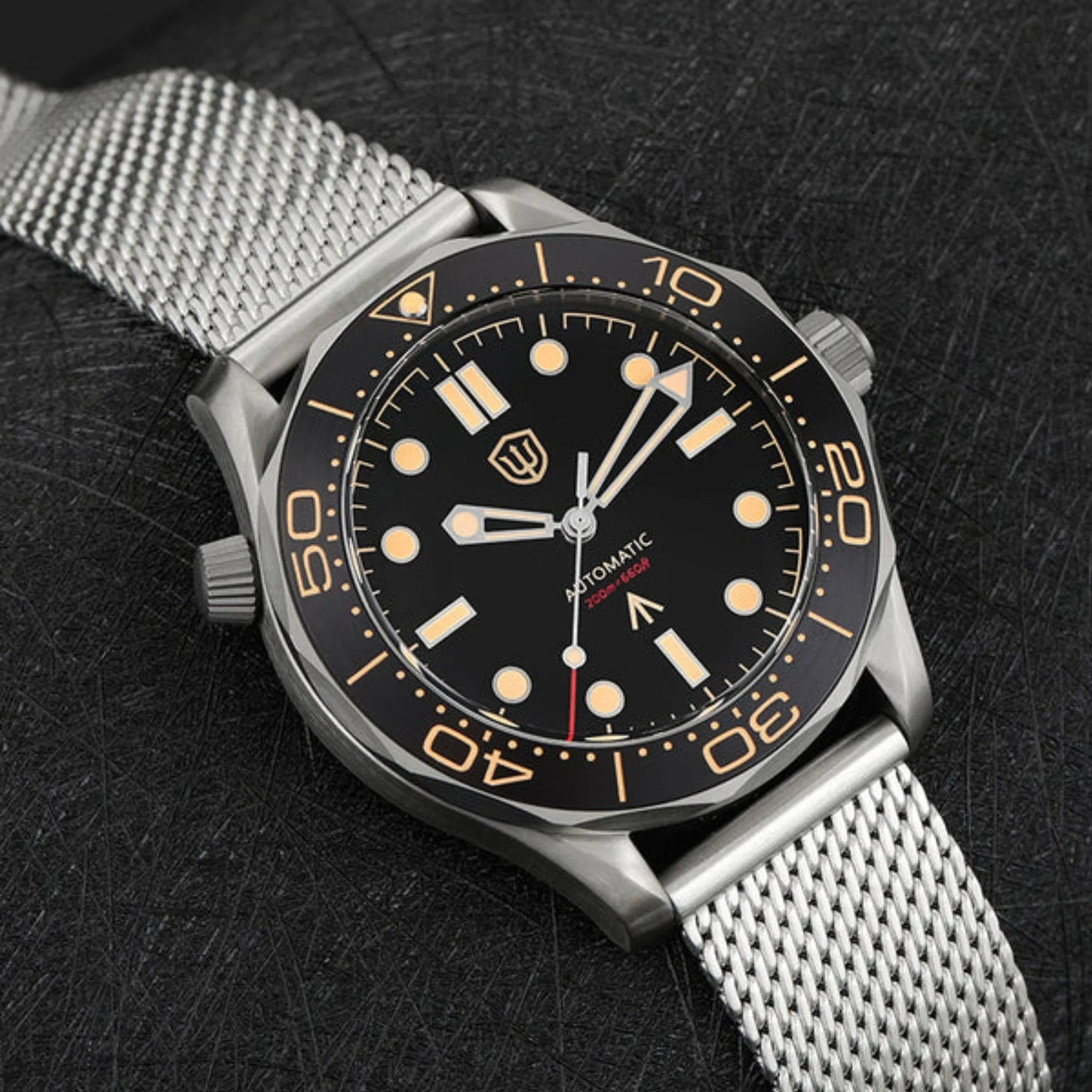 Watchdives WD007 Titanium NTTD Dive Watch - Titanium Bracelet - DREAM WATCHES