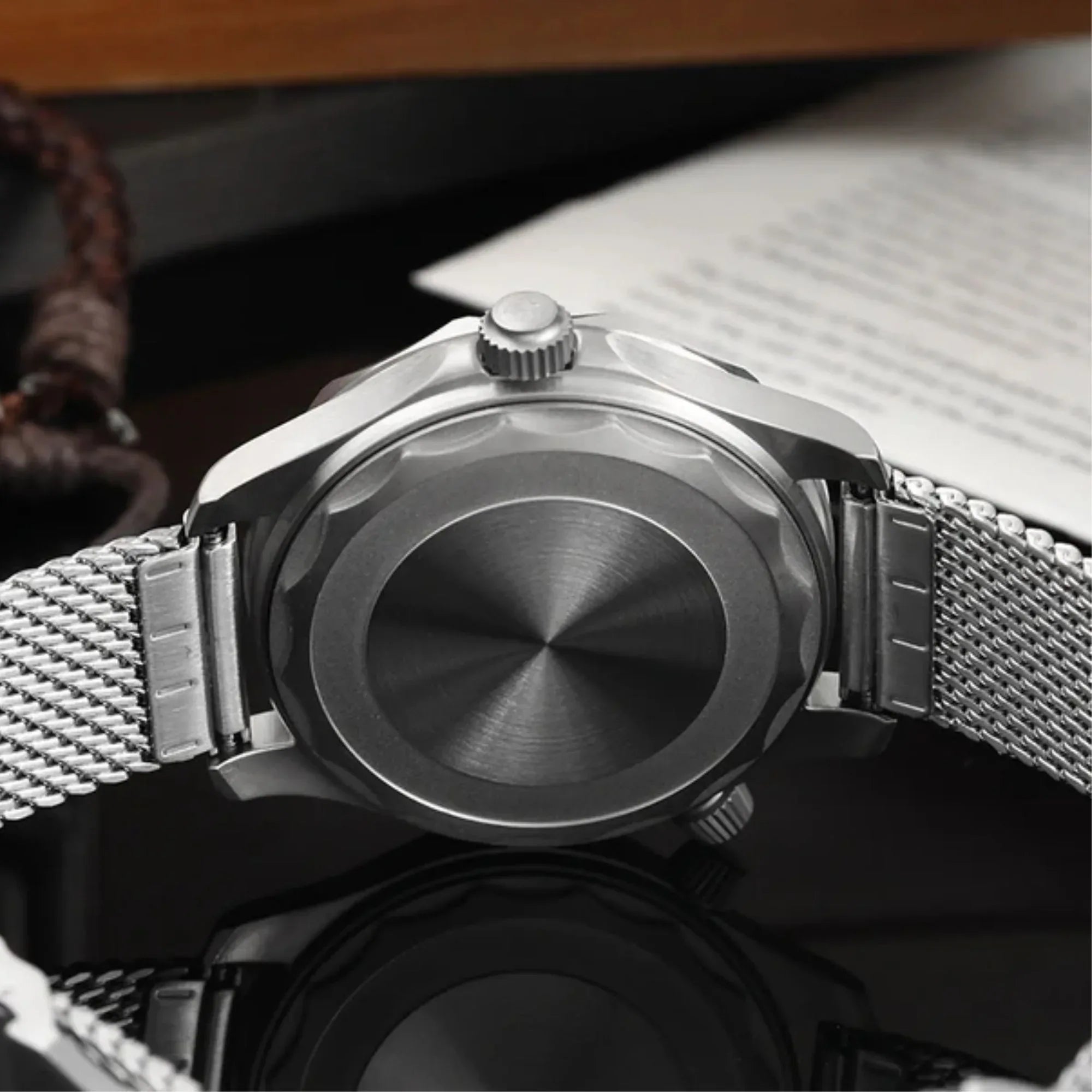 Watchdives WD007 Titanium NTTD Dive Watch - Titanium Bracelet - DREAM WATCHES