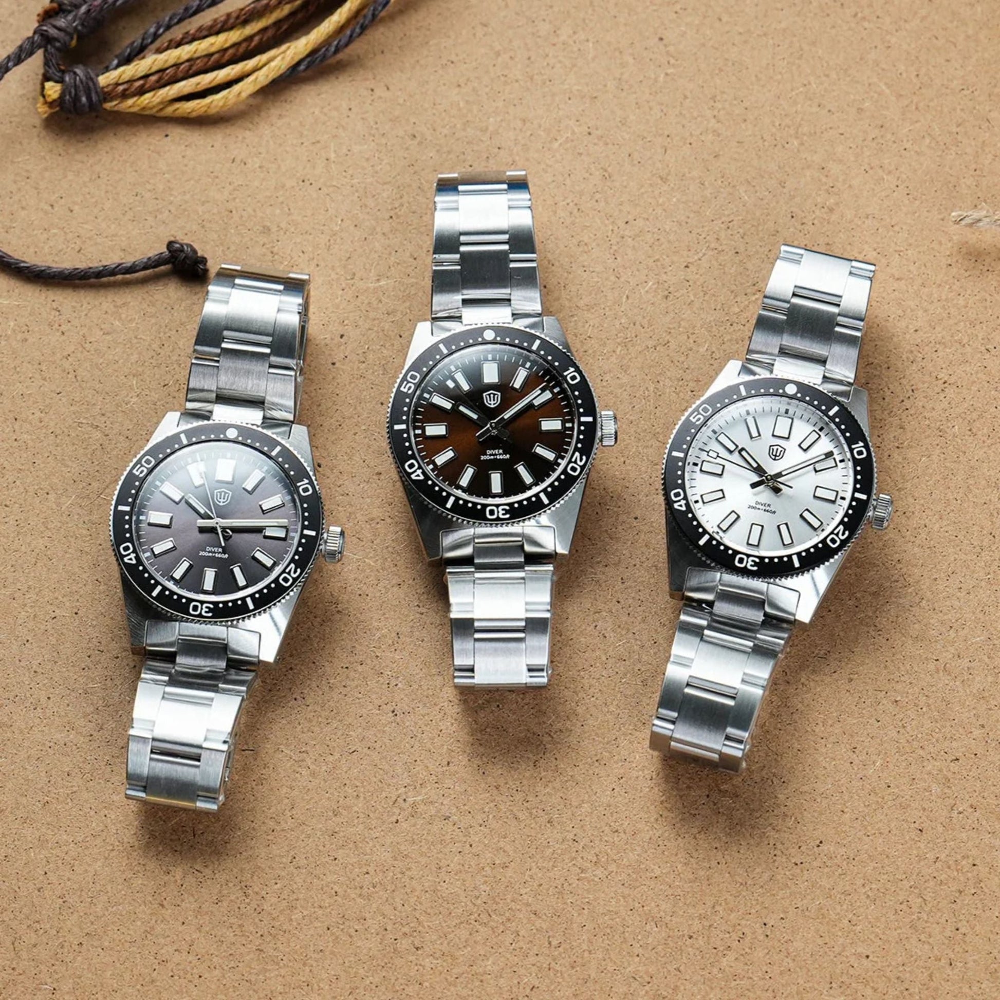 Watchdives WD1965 38mm VH31 62MAS Dive Watch - DREAM WATCHES