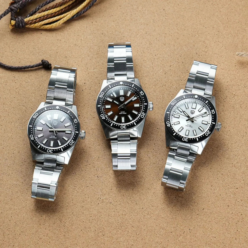 Watchdives WD1965 38mm VH31 62MAS Dive Watch - DREAM WATCHES