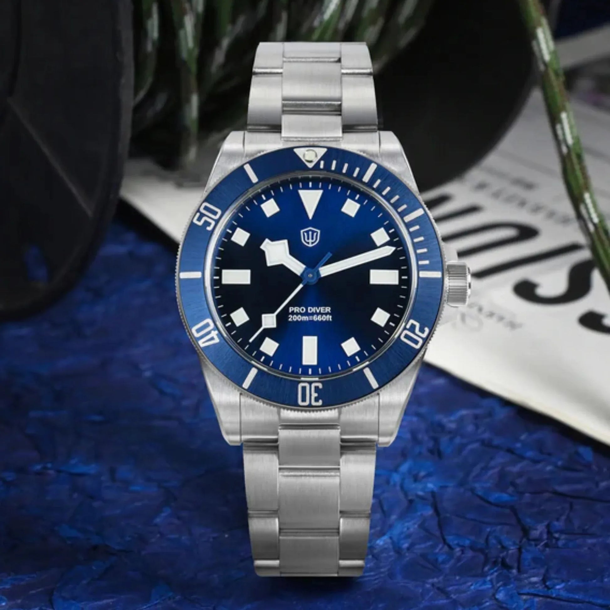 Watchdives WD1969B PRO 38mm VH31 Dive Watch - DREAM WATCHES