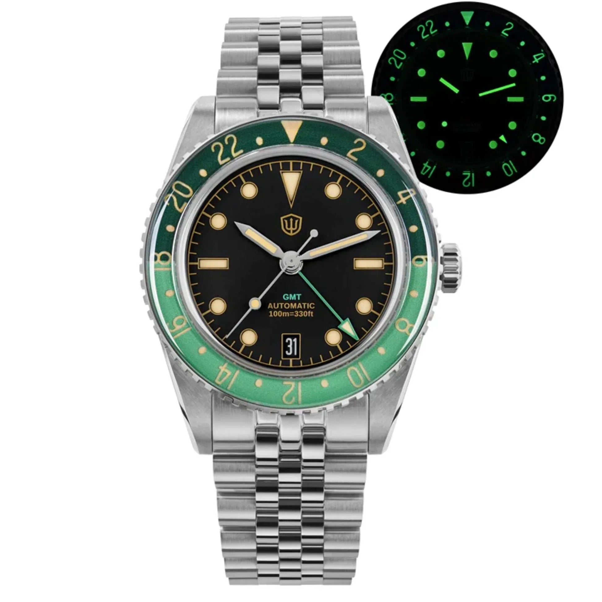 Watchdives WD6542 38mm GMT Men Watch - DREAM WATCHES
