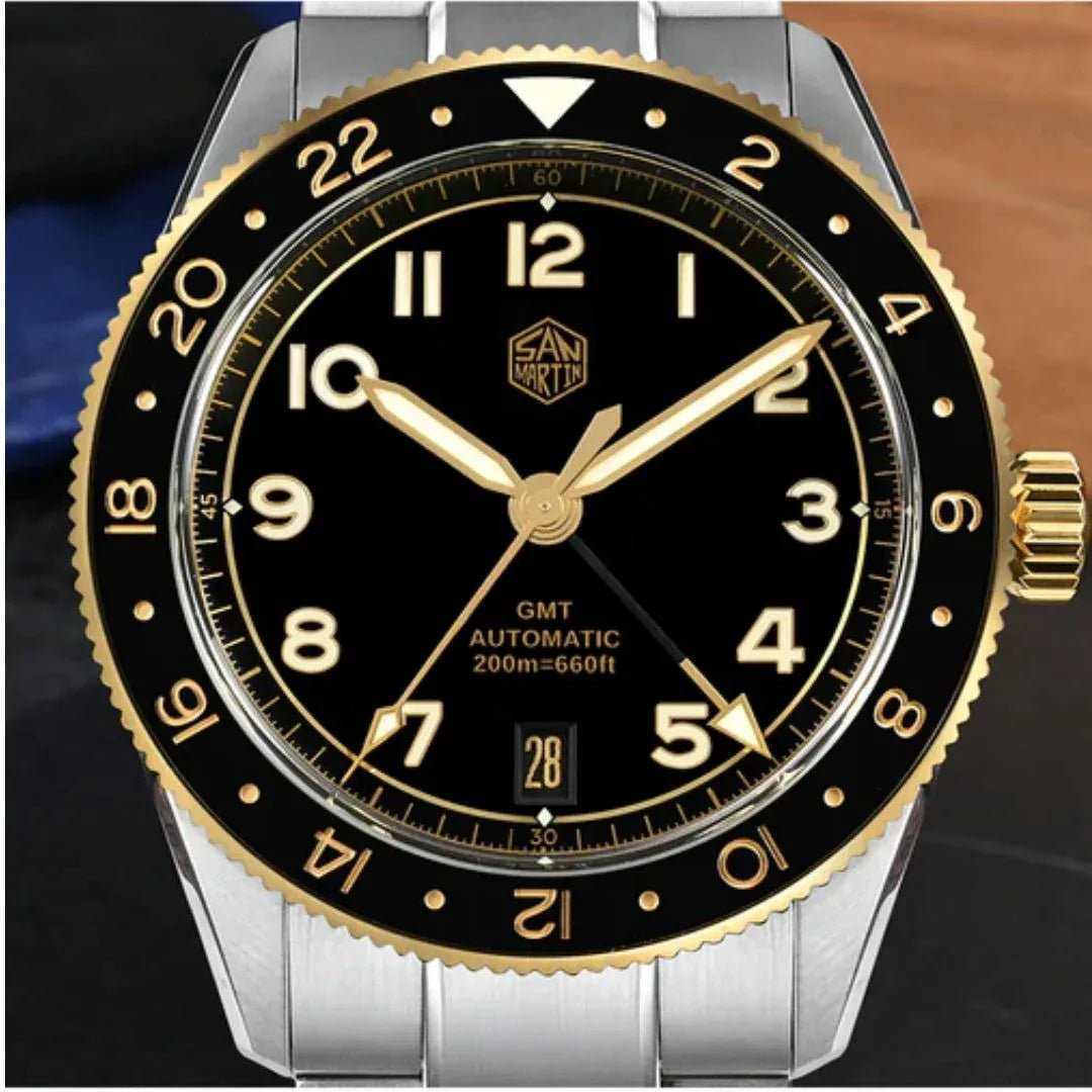 Watchdives x San Martin 38mm NH34 GMT Watch SN0140W - DREAM WATCHES