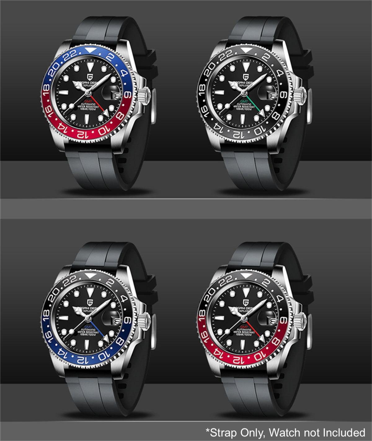 Pagani Design Rubber Comfort fit Band 20 mm - DREAM WATCHES