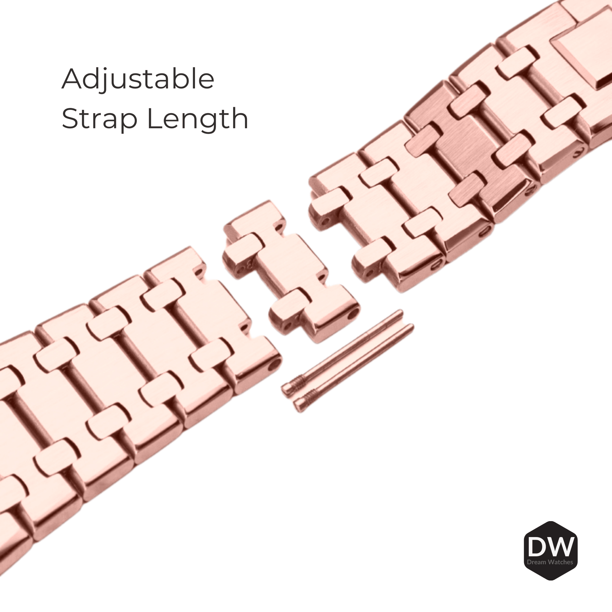 Metal Mod Kit for Casio G-Shock GA2100 GA-2110 Watches, Metal Case Stainless Steel Strap, Replacement Accessories, 4th Gen. Rubber & Stainless Steel Straps, Casioak G-Shock (Rosé Gold) Pagani Design watch india dream watches