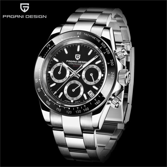 Pagani Design PD-1644 Daytona Chronograph Luxury Waterproof Movement (Japanese VK63) | Stainless Steel Men's 40MM Watch Pagani Design watch india dream watches