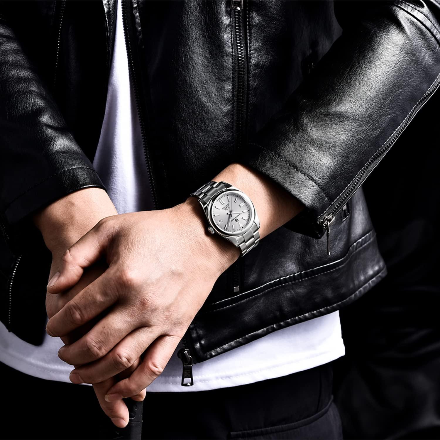 Pagani Design PD-1690 39 MM (Japan NH35A Automatic Movement) Mechanical Watch Sapphire Stainless Steel Watch Oyster Perpetual"Black Dial" - DREAM WATCHES