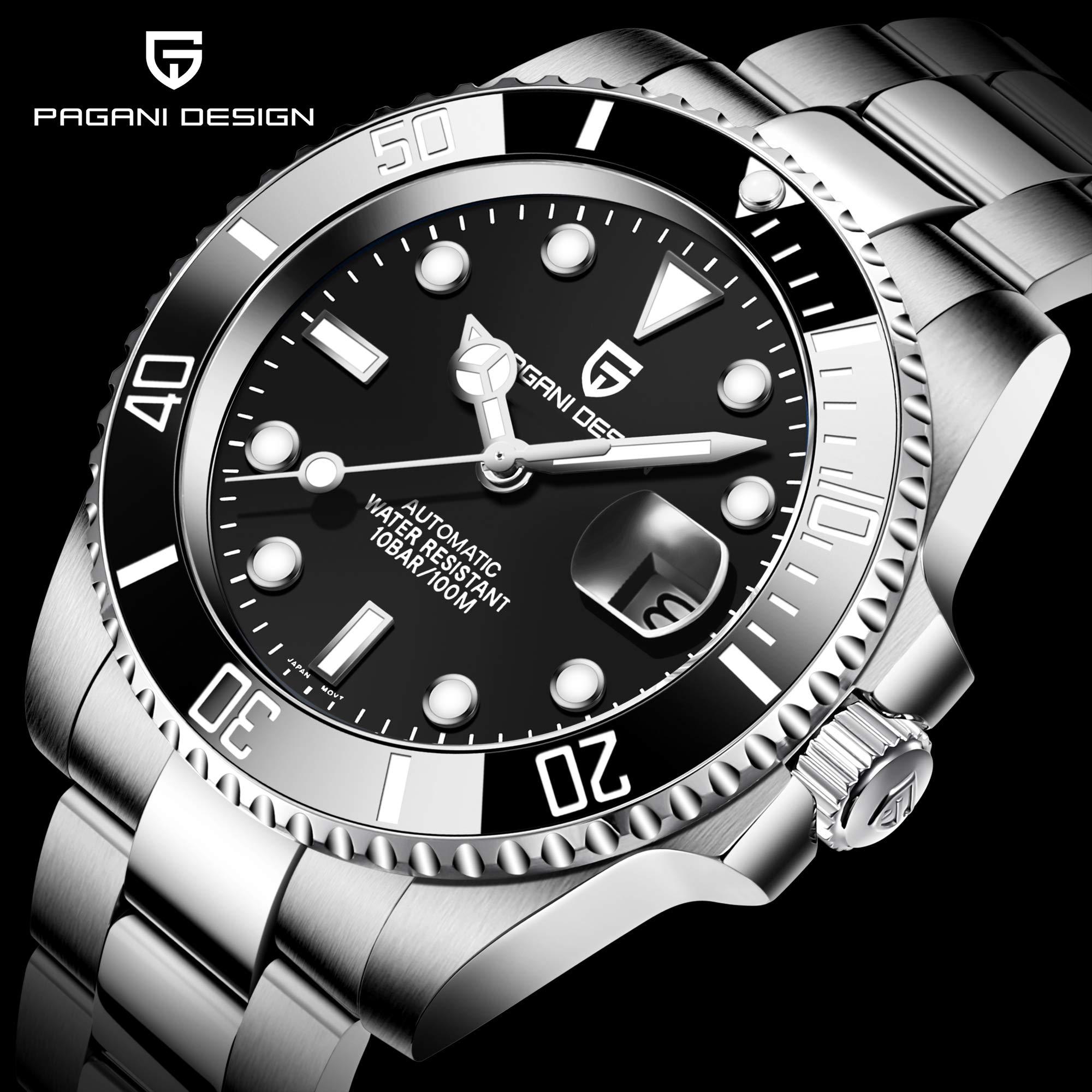 Pagani Design PD-1661 Waterproof Mechanical Automatic Watch Stainless Steel Men's 40MM Watch (Submariner) - DREAM WATCHES