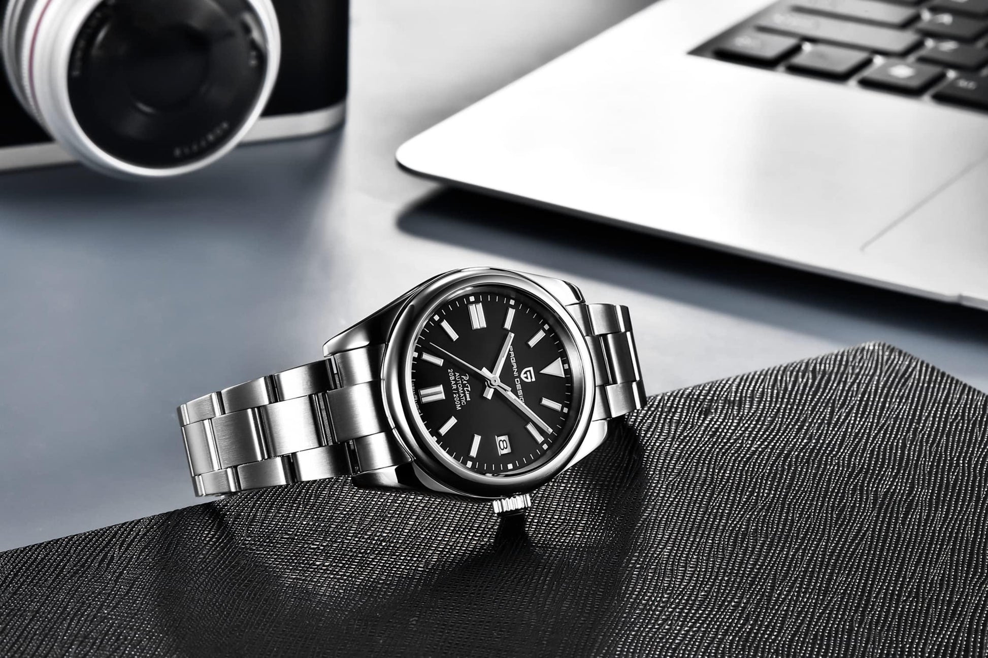 Pagani Design PD-1690 39 MM (Japan NH35A Automatic Movement) Mechanical Watch Sapphire Stainless Steel Watch Oyster Perpetual"Black Dial" - DREAM WATCHES