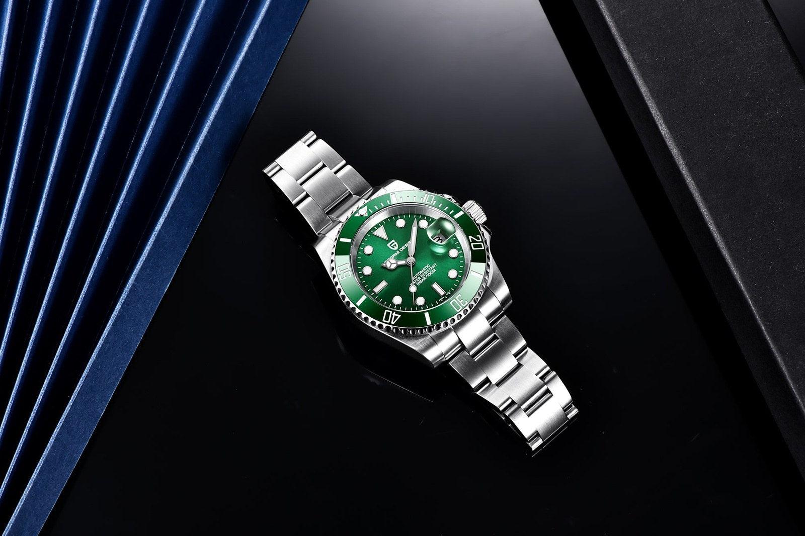 Pagani Design PD-1661 Waterproof Mechanical Automatic Watch Stainless Steel Men's 40MM Watch "Hulk" - DREAM WATCHES