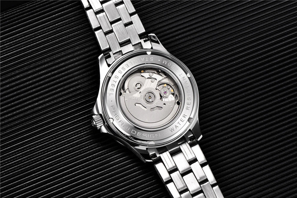 Pagani Design PD-1685 42MM (Japanese NH-35 Automatic Movement) Mechanical Watch 100M Waterproof Dive Watch Sapphire Stainless Steel Bracelet Watch Seamaster - DREAM WATCHES